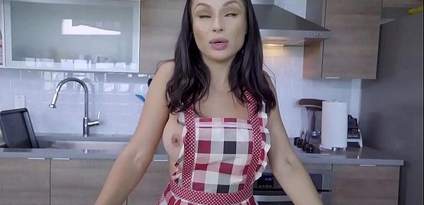  Nasty MILF stepmom made a cookies with her horny stepson